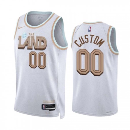 NBA Mænd Trøje Cleveland Cavaliers Custom 2022-23 Nike City Edition Hvid Swingman NBA Mænd Trøje Cleveland Cavaliers Custom 2022-23 Nike City Edition Hvid Swingman